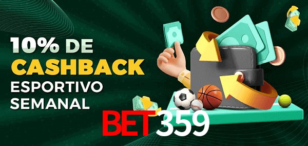 10% de bônus de cashback na Bet359